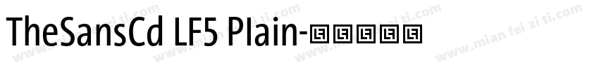 TheSansCd LF5 PIain字体转换